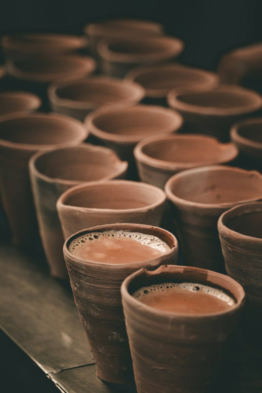 Cups of kulhad chai
